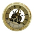 thumbnail image 6 of 103mm Skeleton Clock Insert with Goldenr Bezel, Roman Numeral, Movement, Vintage Style for Heimwerken Decor, 6 of 7