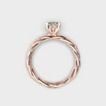 thumbnail image 4 of 2 Carat Beautiful IGI Certified Lab Grown Diamond Engagement Ring for Women 14K Rose Gold | Princess Cut Solitaire Diamond Rings | Size 7 Diamond-Capitals, 4 of 8