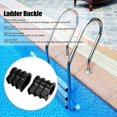 thumbnail image 2 of Ladder Buckle, 2 Pieces Swimming Pool Ladder Replacement Kit Ladder Buffer Integrated Parts Accessories Swimming Pool Ladder Clamp, 2 of 5