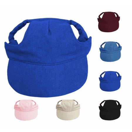 Dog Hats for Large Dogs Dog Baseball Cap with Ear Holes Adjustable Pet Sun Hat Canvas for Summer Outdoor Walking Royal Blue XL