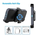 thumbnail image 3 of Étui à Clip Ceinture pour iPhone 14 Pro, Protection Complète Robuste, Étui Pivotant Antichoc avec Support - Marine, 3 of 5