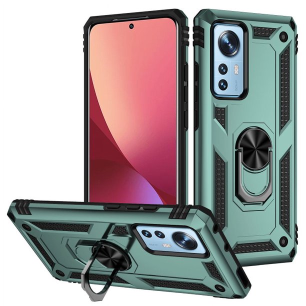 Funda de teléfono para Xiaomi 12/12X de Uso Rudo Shockproof + Cristal 9D
