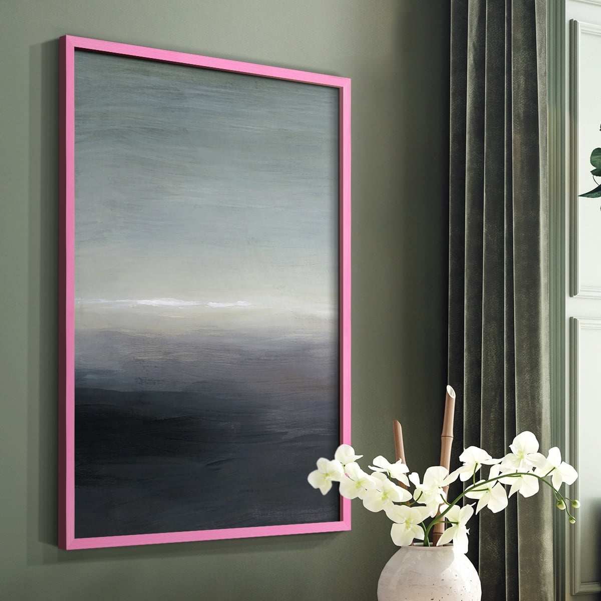 Windy Moor I Framed Print - Solid Wood in Single Picture Frame Solid Wood 2 Framed Print