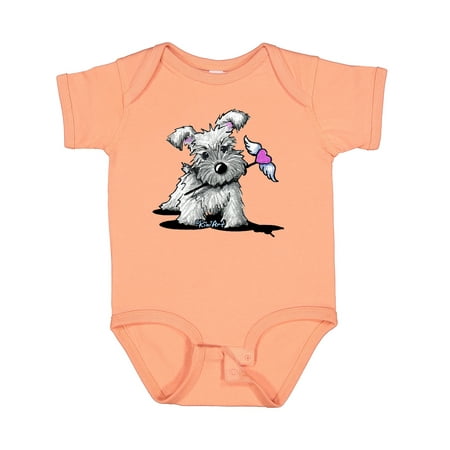 

Inktastic Schnauzer with Heart Gift Baby Boy or Baby Girl Bodysuit