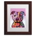 thumbnail image 2 of Trademark Fine Art "Cherish The Pitbull" Canvas Art by Dean Russo, White Matte, Wood Frame, 2 of 4