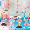 thumbnail image 3 of Western Gender Reveal Decorations, 8pcs Cowboy or Cowgirl Gender Reveal Honeycomb Centerpiece It's a Cowboy Cowgirl Table Topper for Western Rodeo Boy or Girl Baby Shower Gender Reveal Party, 3 of 6