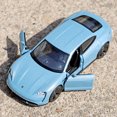 thumbnail image 4 of 1/36 Porsche Taycan Toy Car Model For Children RMZ CiTY Diecast Super Sport Miniature Pull Back Collection Gift For Kid Boy,Blue, 4 of 9