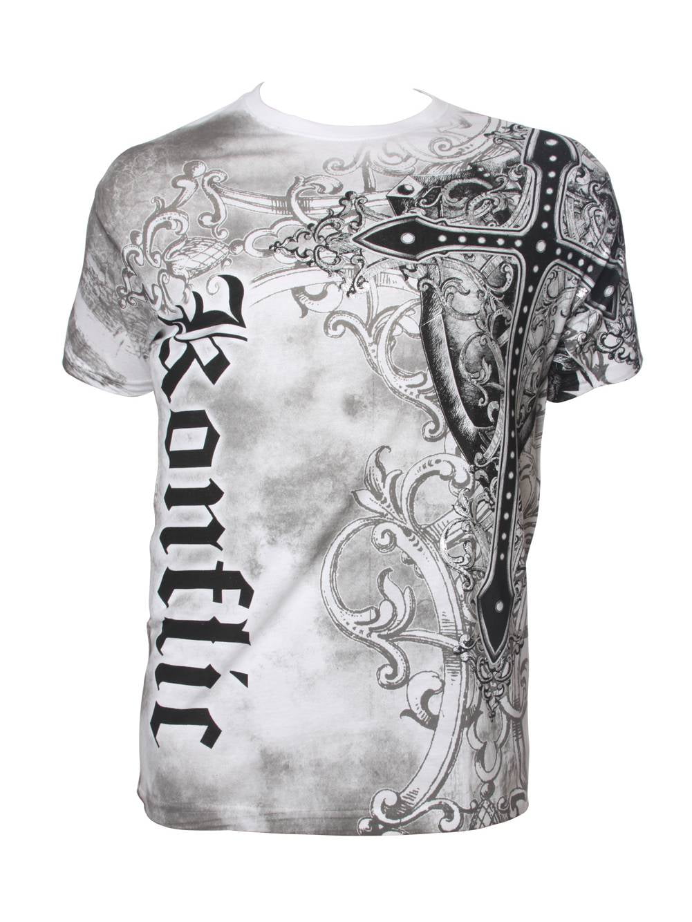 Konflic NWT Men's Giant Cross Graphic Designer MMA Muscle T-Shirt