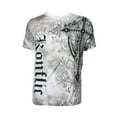 thumbnail image 1 of Konflic Men's Giant Cross Graphic MMA Muscle T-Shirt - White - X-Large, 1 of 2