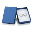 thumbnail image 2 of Fashion Rhodium Plated Multi Hoop with Diamond Cut Click-Top Hoop Earrings, 2 of 2