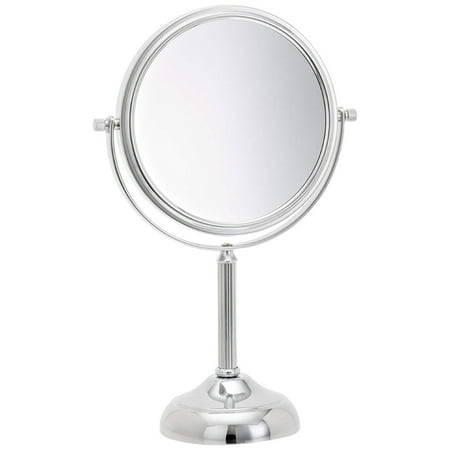Circular Vanity (JP916C 6-Inch Vanity Mirror with 5x Magnification, Chrome Finish, Two-sided circular mirror with a 6-inch diameter By)