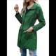 thumbnail image 1 of Chaqueta Impermeable Ligera para Mujer, con Capucha, Mangas Largas y Cremallera, para Actividades Al Aire Libre Verde Hierba XL, 1 of 9