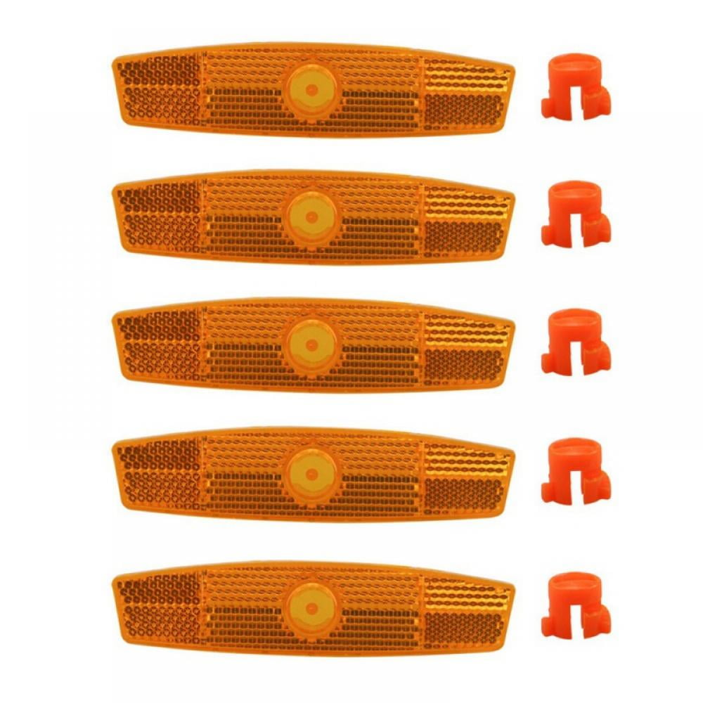 5pcs/set Bike Bicycle Spoke Reflector Safety Warning Light Safety Wheel Rim Reflective Lamp Mount Vintage Clip Tube Reflector
