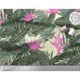 thumbnail image 2 of Soimoi Cotton Cambric Fabric Floral & Leaves Tropical Fabric Prints By Yard 42 Inch Wide, 2 of 3