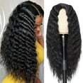 thumbnail image 2 of Creamily 22" Curly Wigs for women 180 Density Human Hair Wigs Long Body Wave Wigs Brazilian Curly Headband Wigs, 2 of 7
