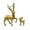 Gold, variant on Lssam Reindeer Christmas Decor, Venados de Navidad para Decoración - Standing Deer Figurine Ornaments for Living Room, Wine Cabinet, Bedroom Office Desktop Display Stand