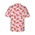 thumbnail image 3 of Balery Cute Watermelon Print Men's Hawaiian Shirts Short Sleeve Beach Shirt Relaxed Fit Vacation Button Down Shirts-Medium, 3 of 9