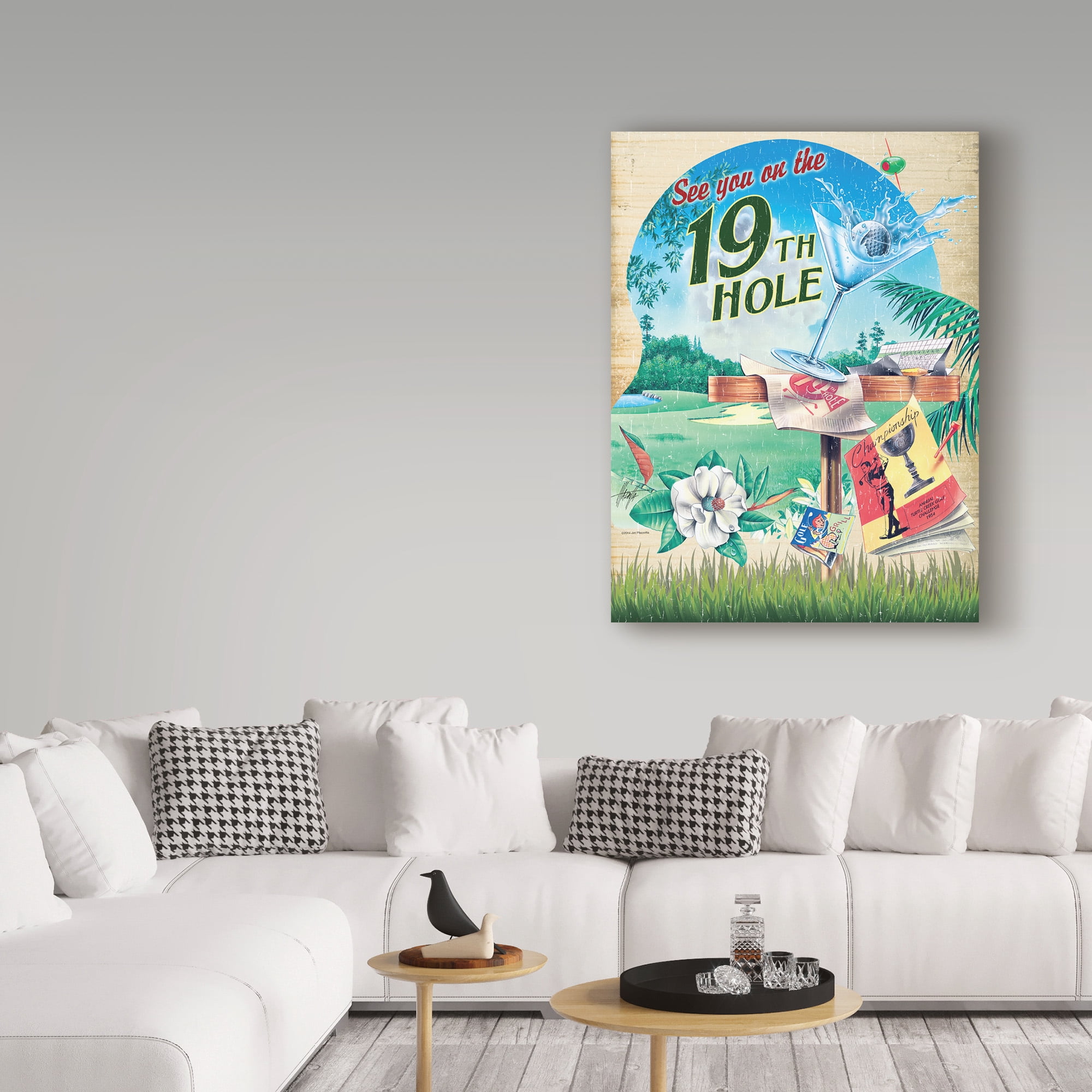 Trademark Fine Art '19th Hole' Canvas Art by James Mazzotta