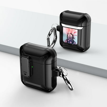 Duo Shield Secure Lock Designed For Apple AirPods Generation 1 & 2 With Hook  Black/Black price history on PriceWatchPro
