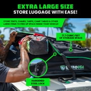 Rhino USA Rooftop Cargo Carrier (17.7 Cubic Feet) Heavy Duty Waterproof Roof Top Bag Lock Included
