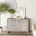 thumbnail image 7 of Farmhouse 3 Door Accent Cabinet, Three - Height Shelves - Meets Storage Needs in Office, 7 of 7