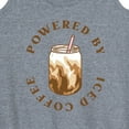 thumbnail image 3 of Instant Message - Powered By Iced Coffee - Women's Racerback Tank Top, 3 of 6
