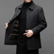 thumbnail image 4 of Abrigo de lana de doble cara de alta gama para otoño e invierno 2024, chaqueta de negocios cortavientos desmontable con forro de plumón para hombre, 4 of 5