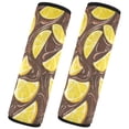 thumbnail image 2 of WOBOGO Lemon Chocolate Pattern Seat Belt Cover 2 Piece Soft Comfort Driving Shoulder Pad Suitable for All Cars and Backpacks, 2 of 8