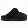 thumbnail image 5 of CLPP'LI Womens Slip on Faux Fur Warm Winter Mules Fluffy Suede Comfy Slippers - Black - 8, 5 of 5