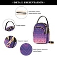 thumbnail image 4 of FORMRS Crossbody Bag for Women Quilted Travel Shoulder Cell Phone Purse with Chain Strap Handbag, Gradient Love, 4 of 7
