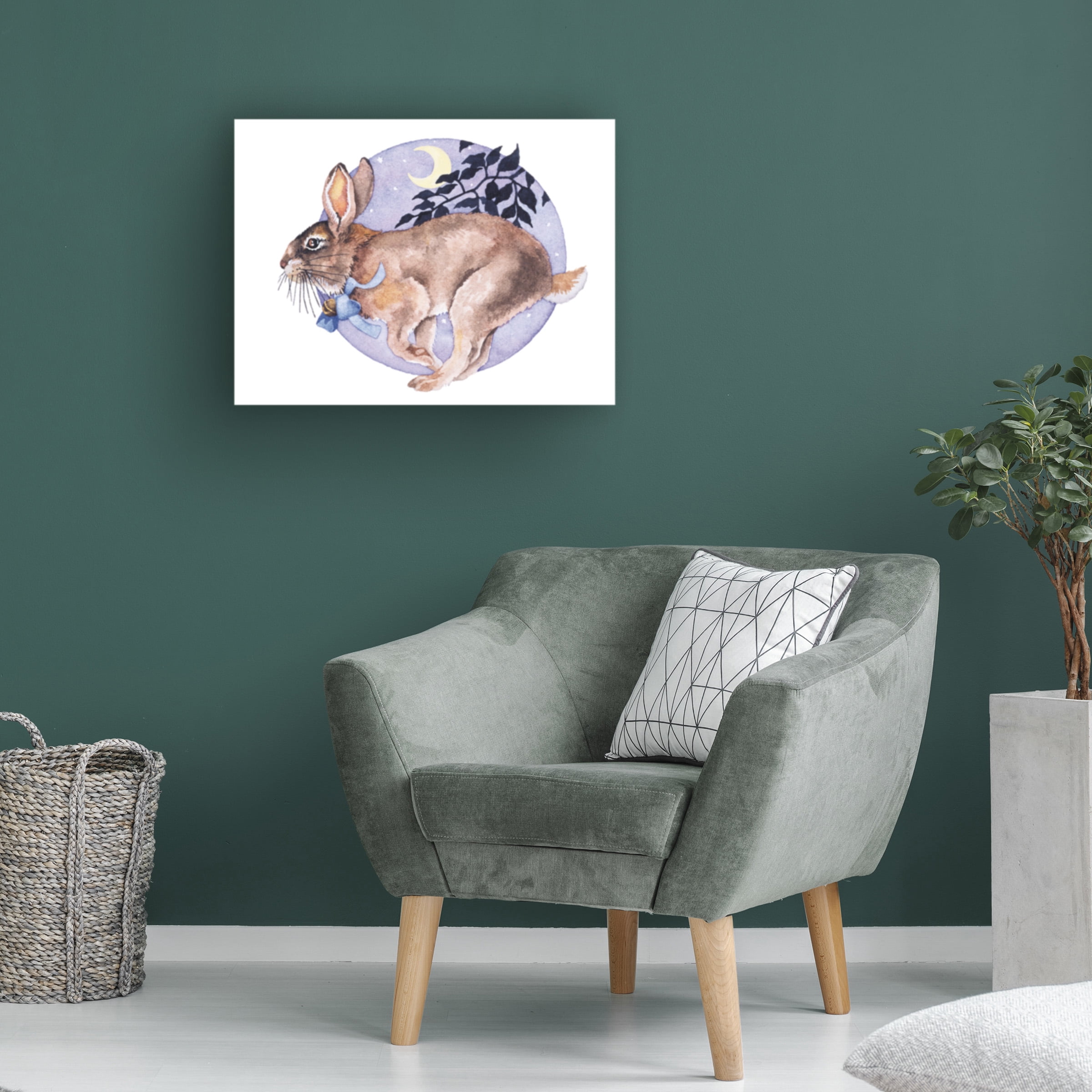 Wendy Edelson 'Rabbit' Canvas Art