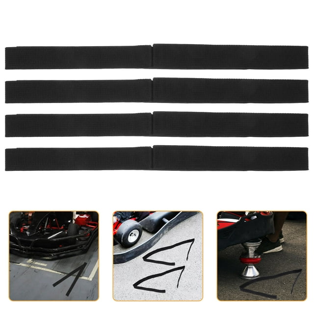 Raindrops 4Pcs Ratcheting Straps for Hoverboard Adjustable Nylon Tie Down Straps with Anti Slip Black
