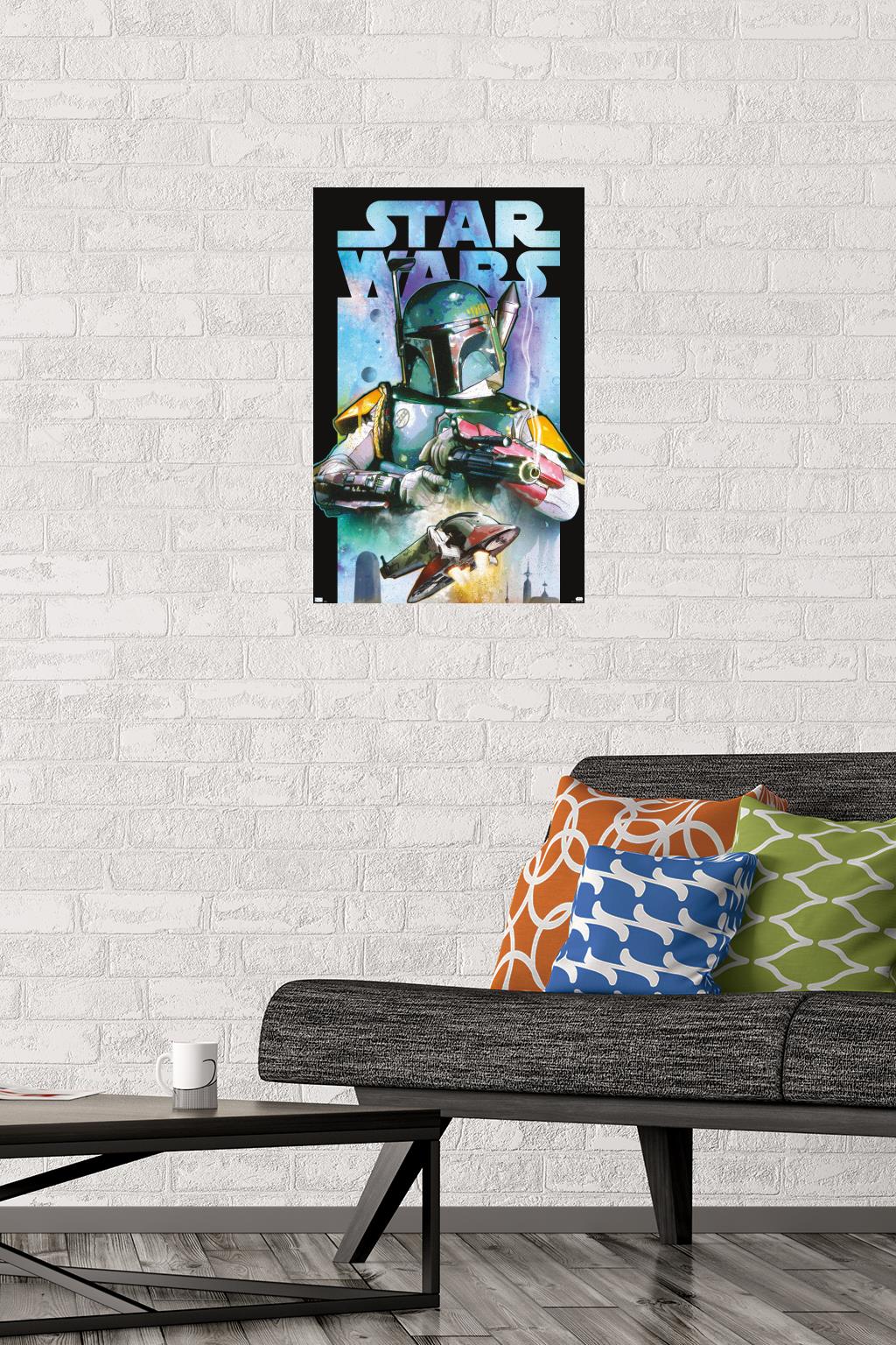 Star Wars: Saga - Boba Fett - Collage Wall Poster, 14.725" x 22.375"