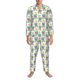 thumbnail image 3 of Balery Rainbow Llama Pijama para Hombre de Dos Piezas con Manga Larga, Conjunto de Dormir y Descanso Suave con Bolsillos-Small, 3 of 7