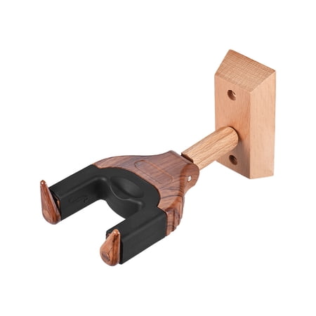 moobody Wall Mount Ukelele Ukulele Uke Hanger Hook Holder Keeper Auto Grip System Rubber Cushion Wood Base