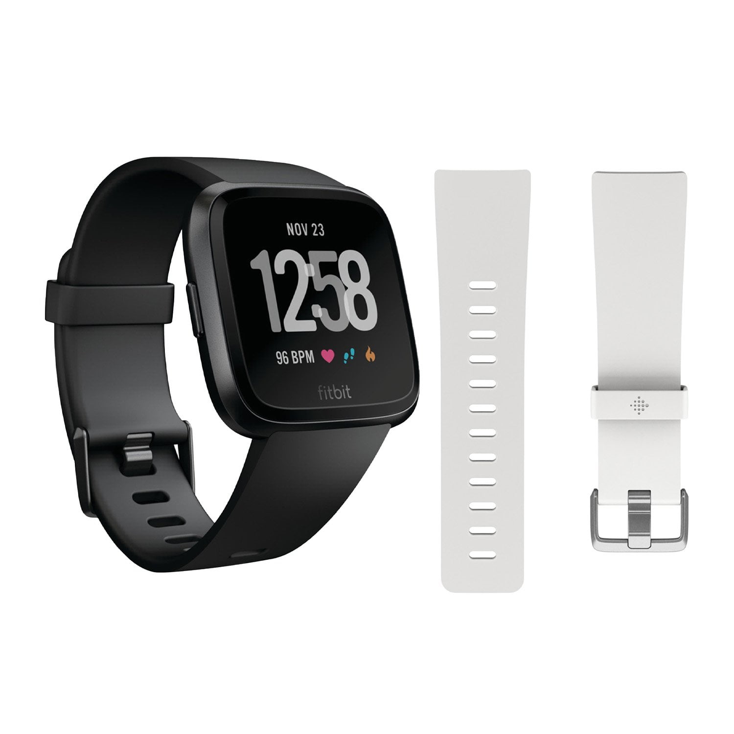 Fitbit - Fitbit Versa Smartwatch (Black 