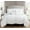 Pearl White, variant on Elegant Comfort Softest, 10pc Pleated Bedding-in-a-Bag, Ruched Ruffle Comforter Set Featuring Decorative Pillows and Fitted Sheet with Storage Pockets, Pleated Comforter, Full/Queen, Pearl White