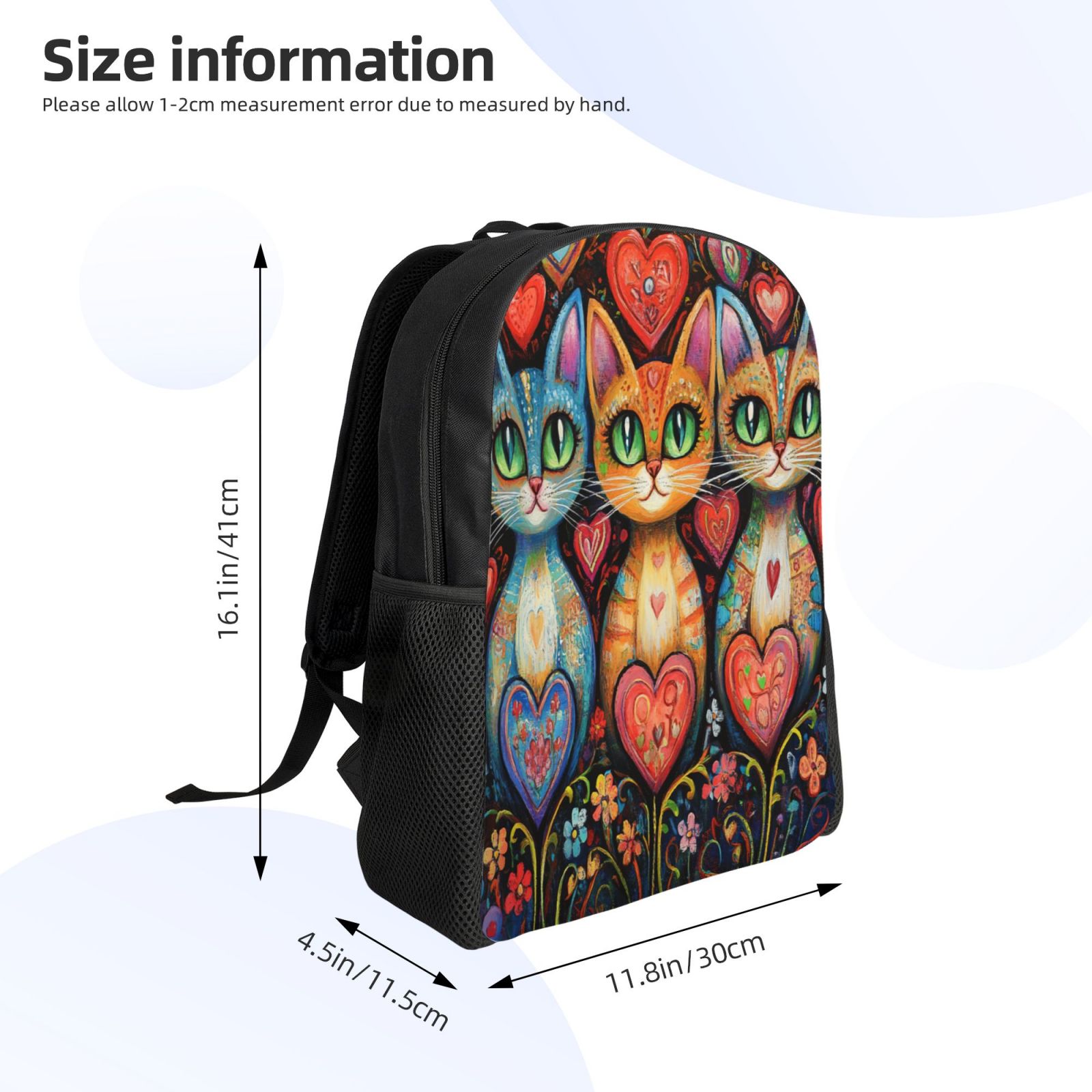 Cat Backpack Double Shoulder Backpack Durable, Spacious, Ergonomic Design for Travel, Work & Outdoor Use