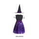 thumbnail image 3 of Jumpingount Vestido de Halloween para niña, sombrero de Cosplay espeluznante para niños, disfraz de manga corta con lazo y cuello redondo, ropa de Disfraces de disfraces 150cm Jumpingount AP012656-07, 3 of 6