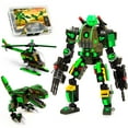 thumbnail image 1 of JitteryGit Dinosaure Robot de l'Armée Jouet de Construction STIM / Cadeaux pour Garçons de 6 7 8 9 10 11 Ans, 1 of 7