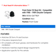 thumbnail image 2 of Front Outer CV Boot Kit - Compatible with 1988 - 1989 Chrysler Conquest, 2 of 2