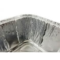 thumbnail image 3 of Pactogo 2 lb. Disposable Aluminum Foil Loaf Bread Baking Pan 8.6" x 4.5" x 2.6" - Heavy Duty Made in USA (Pack of 10), 3 of 4