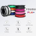 thumbnail image 3 of Paquete de filamento para impresora 3D Yousu PLA Plus de 1,75 mm, 10 x 250 g, 3 of 6