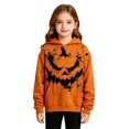 thumbnail image 5 of WhouRiu Boys Girls Halloween Graphic Pullover Hoodies Kids Unisex Autumn Hooded Sweatshirt, 5 of 6