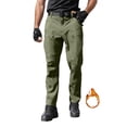 thumbnail image 6 of oqasdz Cargo Pants for Men Winter Lined Hiking Work Outdoor Stretch Thermal Cargo Trekking Trousers Long Warm Cargo Trousers, 6 of 6