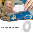 thumbnail image 3 of SHINYPASING 1 Roll Removable Double Sided Tape Fabric Tape White PVA For Crafts, 3 of 8