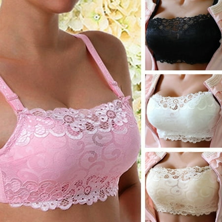 Itsame 1 Pack Everyday Casual Bra Set Womens Full Support Bra Breathable Tie Back Wireless Comfort Bralette Black Size 36/80AB