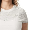 thumbnail image 4 of Jessica Simpson Women's and Women's Plus Indria Lace Tee, Sizes XS-5X, 4 of 4