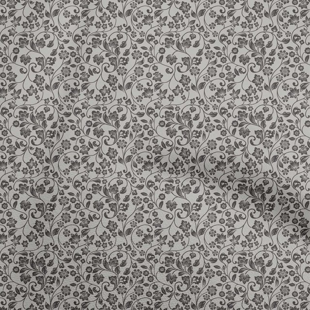 oneOone Velvet Pastel Gray Fabric Asian Block Craft Projects Decor Fabric Printed By The Yard 58 Inch Wide