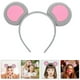 thumbnail image 2 of Diadema con orejas de ratón única para fiestas Aro de pelo con orejas de animal adorable para cosplay Diademas con orejas de ratón Orejas de rata Diadema con orejas de ratón de, 2 of 7